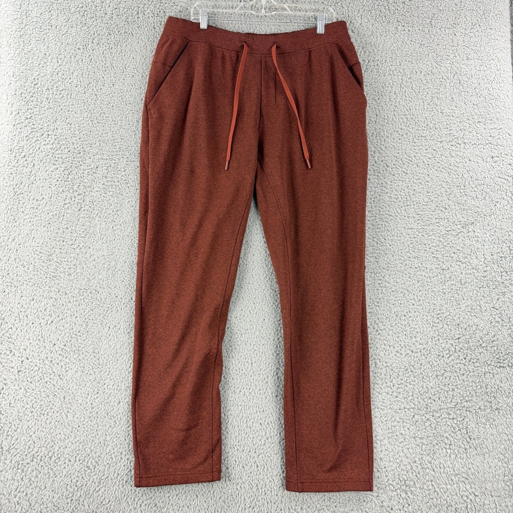 Lululemon City Sweat Joggers Mens XL Rust Orange Heathered Activewear Pants